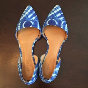 J Crew Tie Dye flats